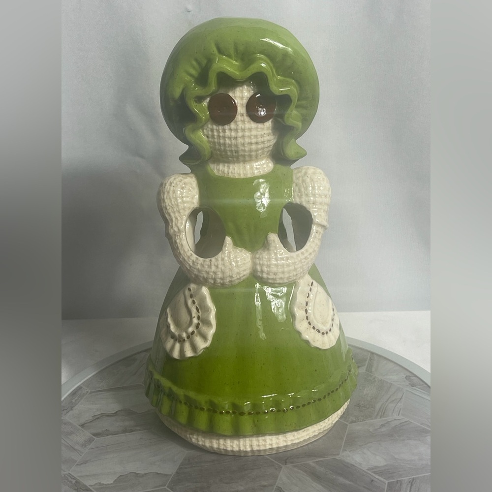 Vintage Treasure Craft Raggedy Ann Knife Holder Utensil Crock Set 1979 Kitchen - Picture 11 of 12